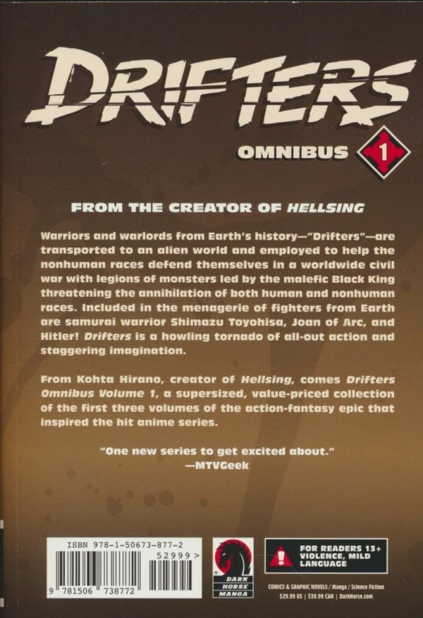 DRIFTERS OMNIBUS VOL 01 TP [9781506738772] **promocja TOMY**