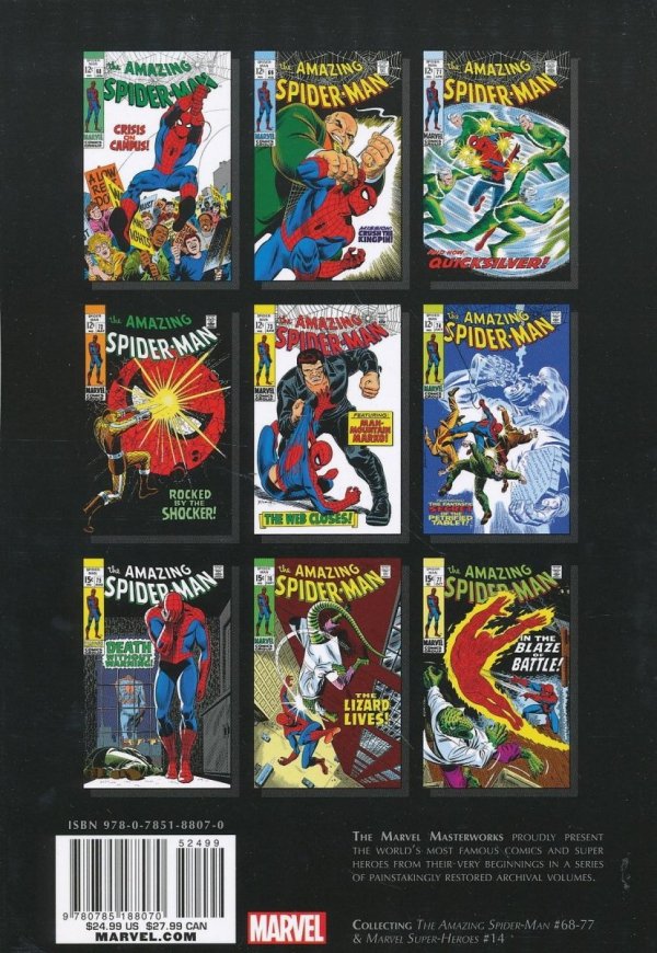 MARVEL MASTERWORKS THE AMAZING SPIDER-MAN VOL 08 TP [STANDARD] [9780785188070]