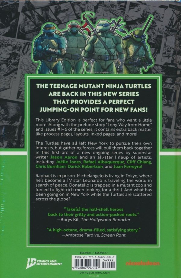 TEENAGE MUTANT NINJA TURTLES VOL 01 RETURN TO NEW YORK LIBRARY EDITION HC [9798887243047] **OFERTA EKSPOZYCYJNA**