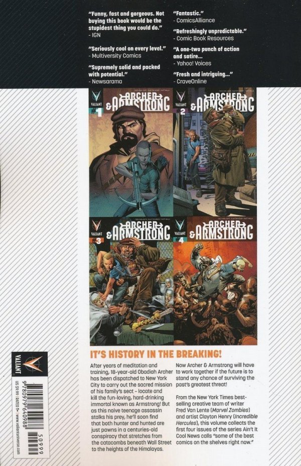 ARCHER AND ARMSTRONG VOL 01 THE MICHELANGELO CODE TP [9780979640988] **promocja TOMY**