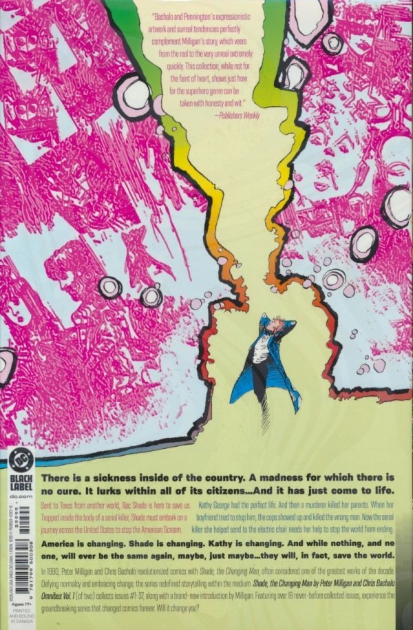 SHADE THE CHANGING MAN BY PETER MILLIGAN AND CHRIS BACHALO OMNIBUS VOL 01 HC [9781799500308]