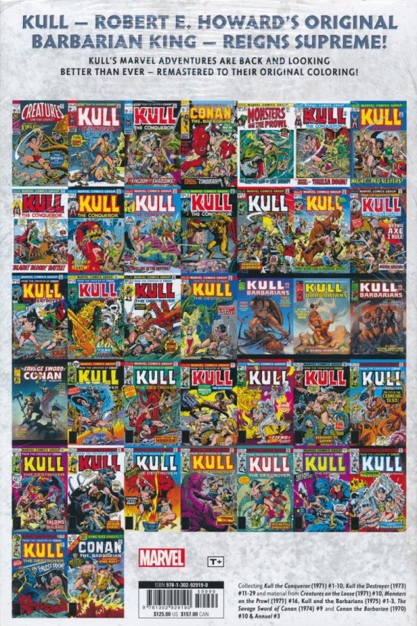 KULL THE DESTROYER THE ORIGINAL MARVEL YEARS OMNIBUS HC [STANDARD] [9781302929190] **promocja TOMY**