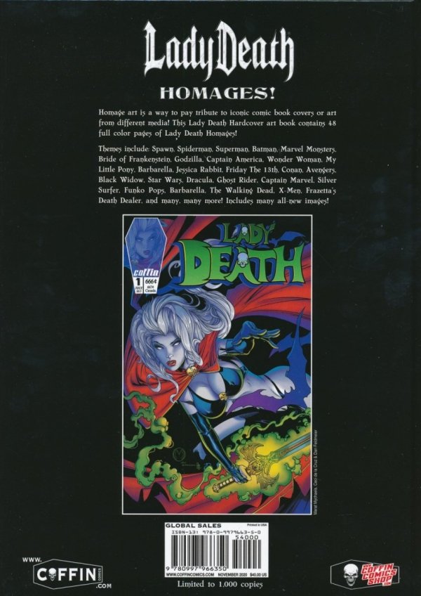 LADY DEATH HOMAGES HC [9780997966350]