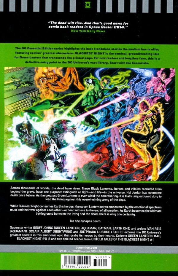 DC ESSENTIAL EDITION BLACKEST NIGHT SAGA TP [9781401290917] **promocja TOMY**