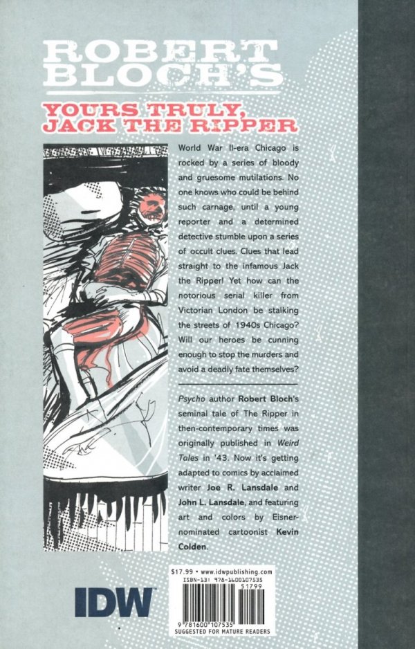 ROBERT BLOCHS YOURS TRULY JACK THE RIPPER TP [9781600107535]