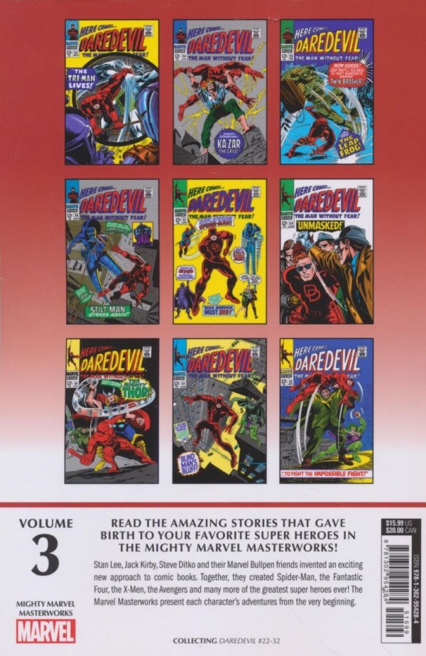 MIGHTY MARVEL MASTERWORKS DAREDEVIL UNMASKED TP [STANDARD] [9781302954284]