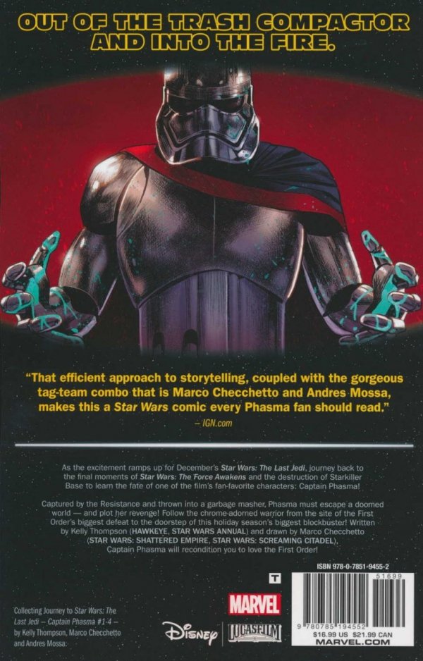 STAR WARS CAPTAIN PHASMA JOURNEY TO STAR WARS THE LAST JEDI TP [9780785194552] **promocja TOMY**