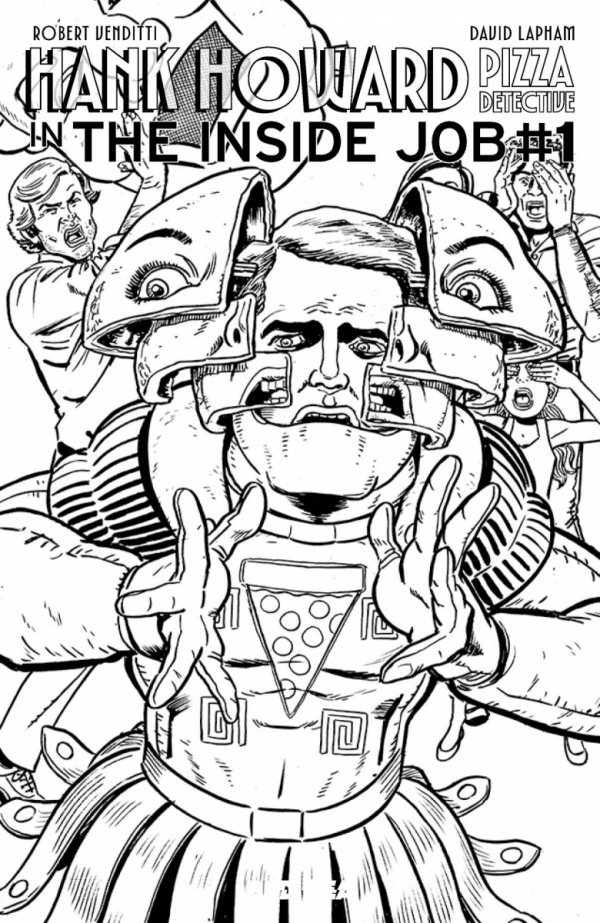 HANK HOWARD PIZZA DETECTIVE THE INSIDE JOB #1 ONE SHOT CVR C DAVID LAPHAM VERHOEVEN HOMAGE VAR [85001727747201031]