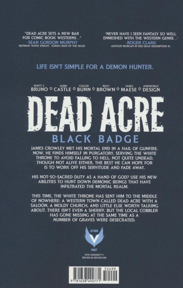 DEAD ACRE BLACK BADGEOGN [9781638492771]