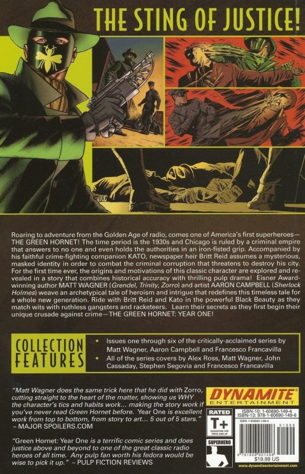 GREEN HORNET YEAR ONE VOL 01 THE STING OF JUSTICE TP [9781606901496]