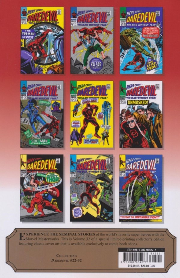 MIGHTY MARVEL MASTERWORKS DAREDEVIL UNMASKED TP [VARIANT] [9781302954277]