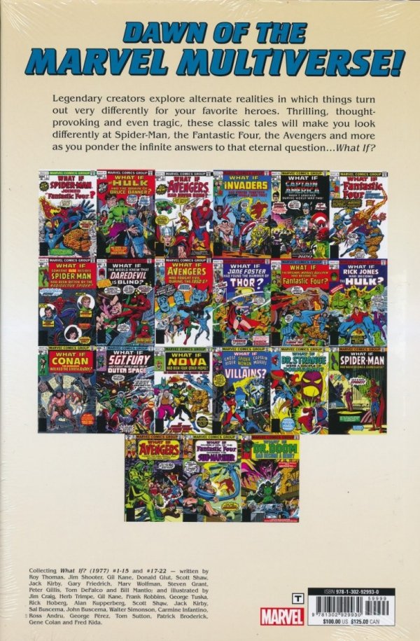 WHAT IF THE ORIGINAL MARVEL SERIES OMNIBUS VOL 01 HC [STANDARD] [9781302929930] **promocja TOMY**