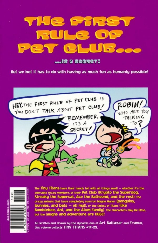 TINY TITANS THE FIRST RULE OF PET CLUB TP [9781401228927]