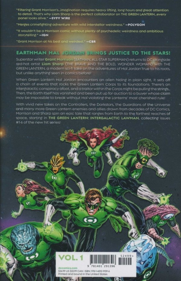GREEN LANTERN VOL 01 INTERGALACTIC LAWMAN HC [9781401291396]