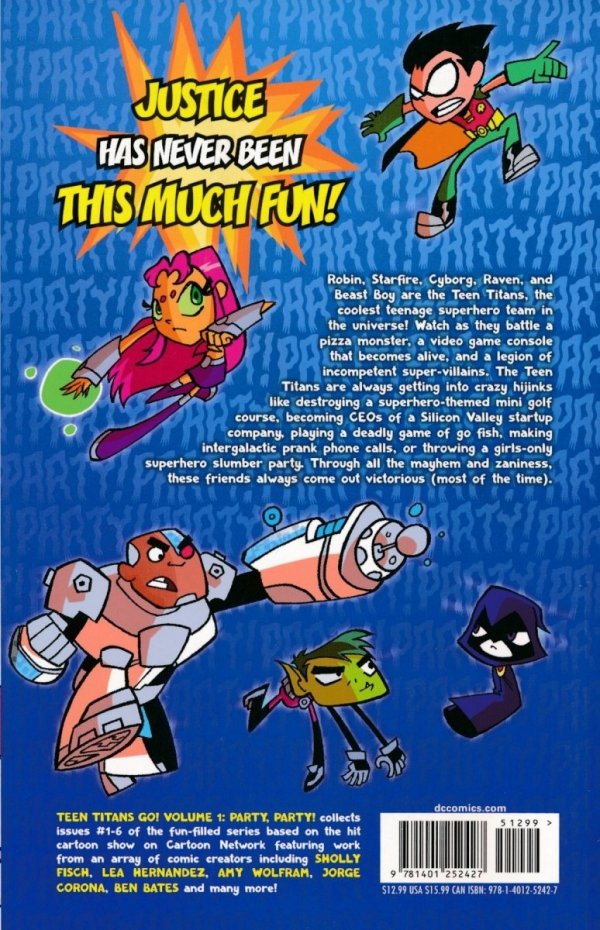 TEEN TITANS GO VOL 01 PARTY PARTY TP [9781401252427]