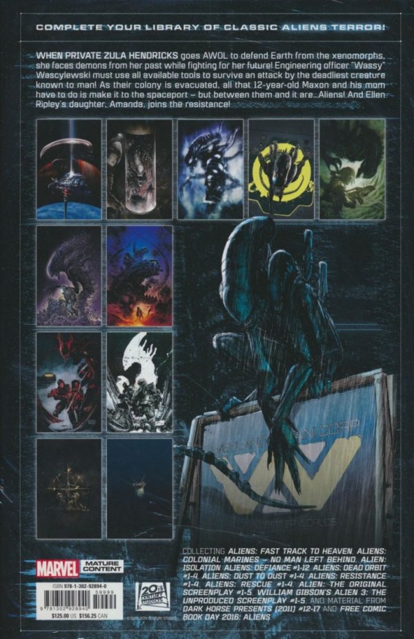 ALIENS THE ORIGINAL YEARS OMNIBUS VOL 04 HC [STANDARD] [9781302928940] **promocja TOMY**