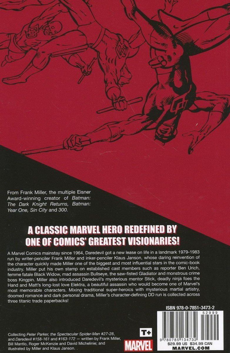 DAREDEVIL BY FRANK MILLER AND KLAUS JANSON VOL 01 SC [9780785134732]