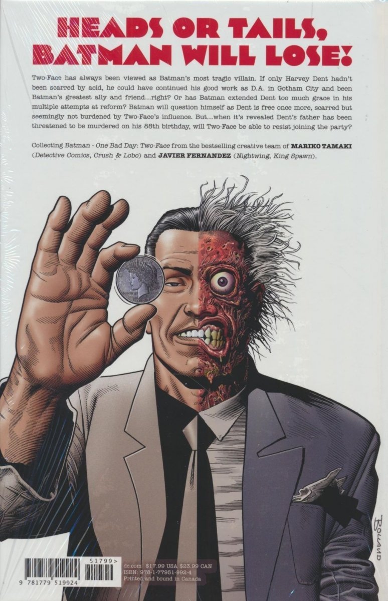 BATMAN ONE BAD DAY TWO-FACE HC [9781779519924]