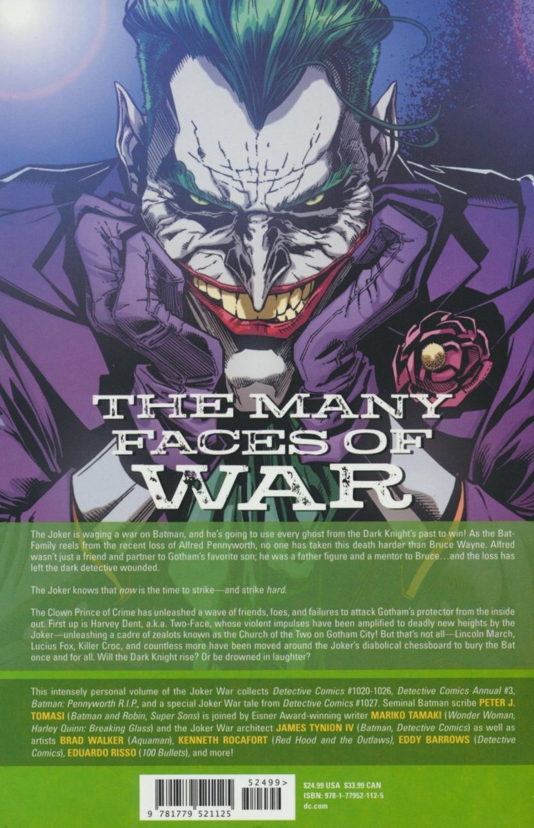 BATMAN DETECTIVE COMICS THE JOKER WAR SC [9781779521125]