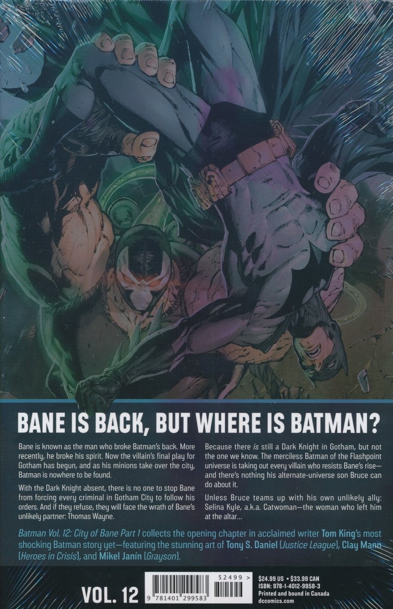BATMAN VOL 12 THE CITY OF BANE PART 1 HC (MEGA SALE)
