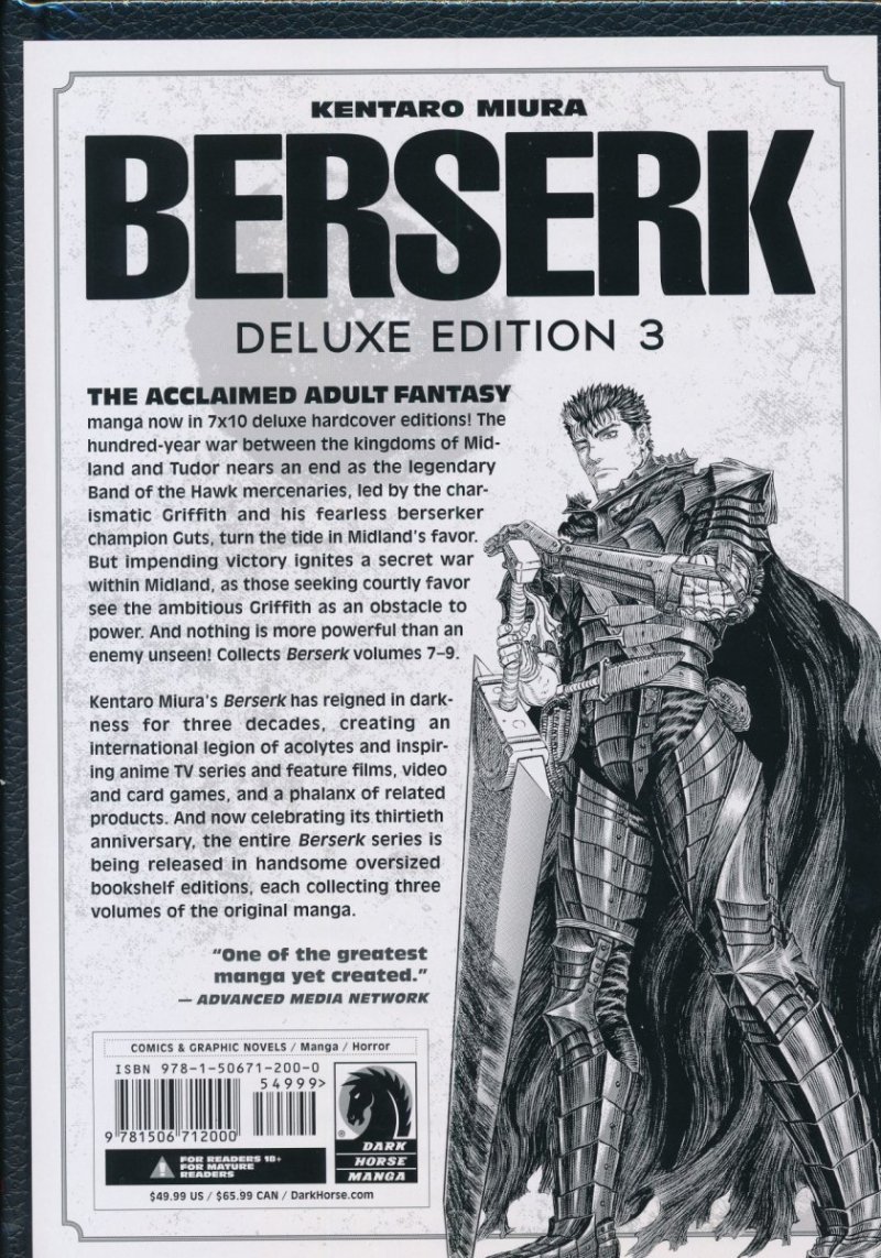 BERSERK DELUXE EDITION VOL 03 HC [9781506712000]