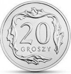 20 Groszy gr 2007 mennicza z woreczka 
