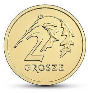 2 Grosze gr 2006 mennicza z woreczka 