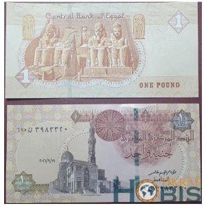 EGIPT Banknot 1 FUNT 2021 UNC 
