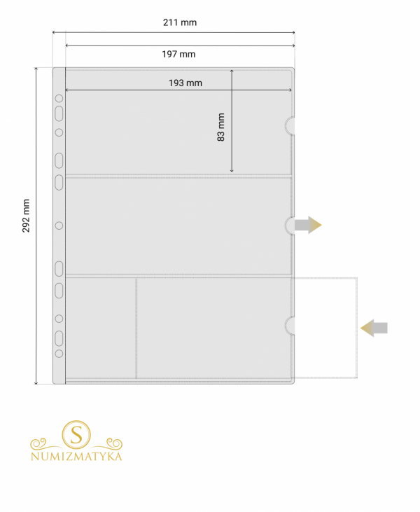 MODUŁOWA STRONA DO KLASERA NA 3 BANKNOTY A4