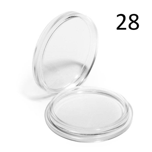 Kapsle na monety 28 mm 10 szt 