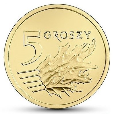 5 GROSZY 2022 mennicza z woreczka 