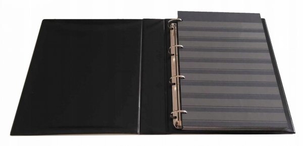 ALBUM KLASER NA ZNACZKI A4 40 STRON UNIWERSALNY CZARNY 