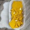 Kocyk wafel bawełniany - musztarda
