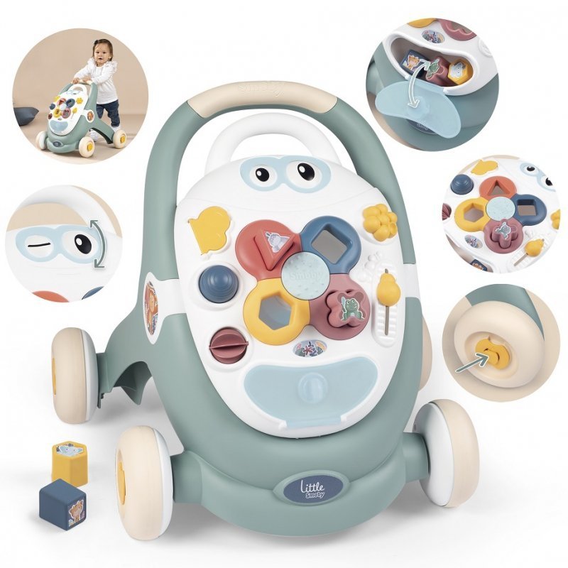 SMOBY LITTLE CHODZIK 3W1 PCHACZ INTERAKTYWNY WÓZEK