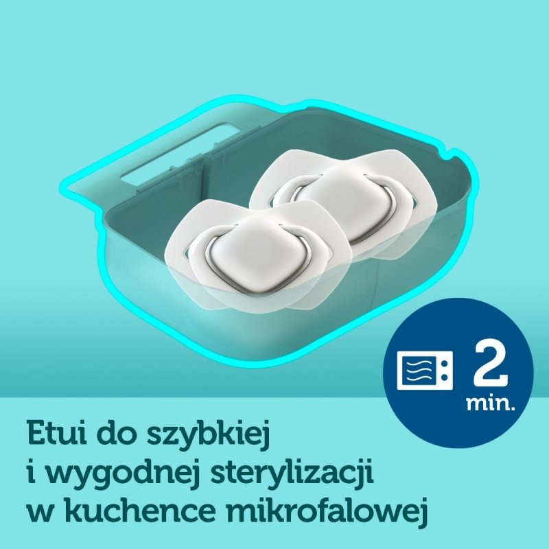 Smoczki Canpol +18  różowe 2szt 22/657