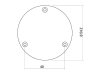 Maskownica tylna HOSCO LP-101BK (BK)