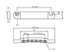 Aluminiowy zaczep strun BOSTON T-70-A (N)