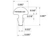 Progi JESCAR FL40080-220-P3 (18% nickel-silver)