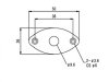 Płytka gniazda jack VPARTS Oval VJP-003 (CR)