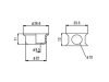 Oprawa gniazda jack VPARTS Cup M9 VJP-009 (BK)