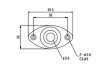 Płytka gniazda jack VPARTS Oval VJP-002 (CR)