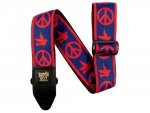 Pasek ERNIE BALL Red Blue Peace Love Dove Jacquard