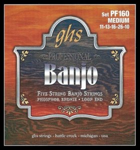 Struny do banjo 5str GHS PF 160 Medium (11-26)