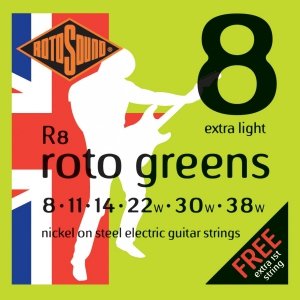 Struny ROTOSOUND Roto Greens R8 (8-38)