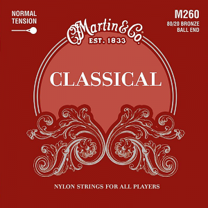 Struny MARTIN Classical Nylon M260 Ball End