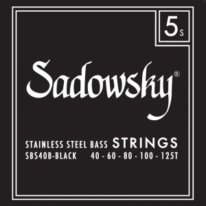 Struny SADOWSKY Black Stainless Taper (40-125) 5st