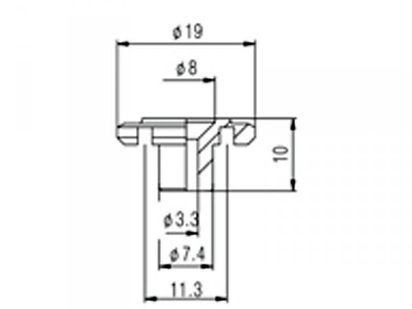Docisk strun do basu VPARTS VSR-001 (BK)
