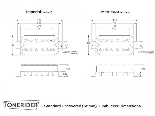 TONERIDER Alnico 2 Classics (ZB, bridge)
