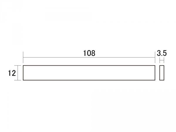 Materiał na siodełko HOSCO BNK-21 108x12x3,5(kość)