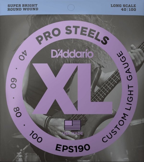 Struny D'ADDARIO ProSteels EPS190 (40-100)